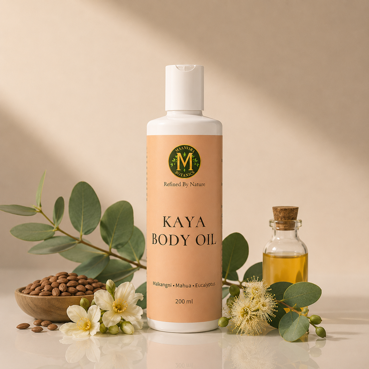 Maanvira Kaya Body Massage Oil (Malkangni, Mahua, Eucalyptus)