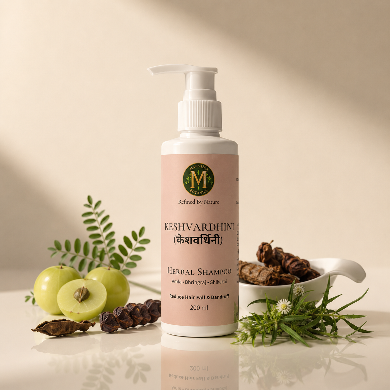 Keshvardhini Ayurvedic Herbal Shampoo 200ML (Amla, Bhringraj, Shikakai)